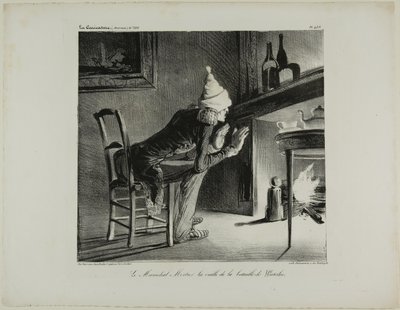 ワーテルローの戦いの前夜、モルティエ将軍（456版 作： Honoré Victorin Daumier