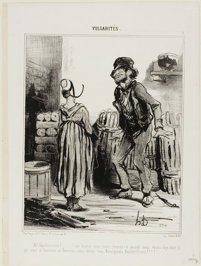 「男も女もいない......オーヴェルニュの人間だけだ......。 作： Honoré Victorin Daumier