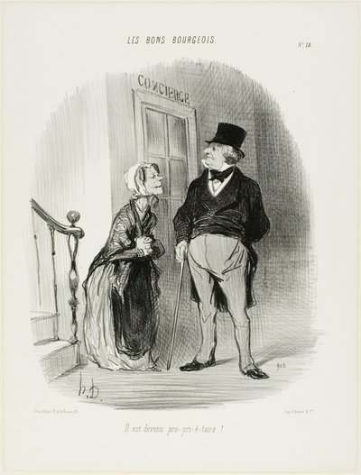 レ・ボン・ブルジョワ』より「彼はラァンド・ルォードになった！」第18曲 作： Honoré Victorin Daumier