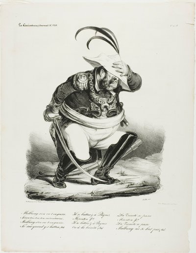 マルブルグが戦争へ...。 作： Honoré Victorin Daumier