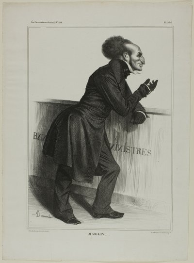 ミスター・ジョリブ......、漫画家セレブリティより346プレート 作： Honoré Victorin Daumier