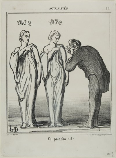 これで仕事ができる！」（『Actualités』91号プレートより 作： Honoré Victorin Daumier