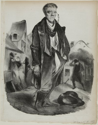 酔っぱらい 作： Honoré Victorin Daumier