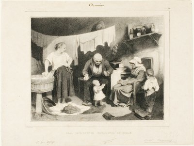 良きおばあさん』55番 作： Honoré Victorin Daumier