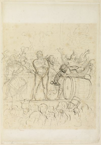 サイド・ショー（ラ・パレード） 作： Honoré Victorin Daumier
