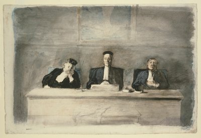 三人の審判 作： Honoré Victorin Daumier