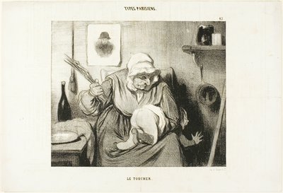 タイプ・パリジャン』より「ザ・タッチ」、プレート42 作： Honoré Victorin Daumier