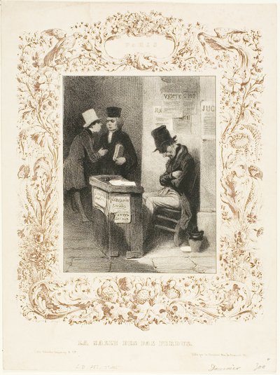 ウェイティング・ホール 作： Honoré Victorin Daumier
