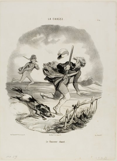狩人、ラ・シャッセより4枚目 作： Honoré Victorin Daumier