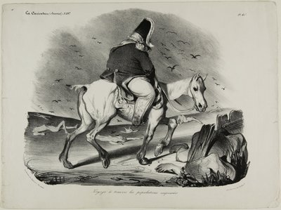 気配り集団の旅、プレート413 作： Honoré Victorin Daumier