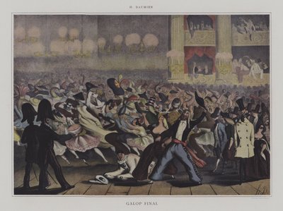 ギャロップファイナル（カラーリトグラフ 作： Honore (after) Daumier