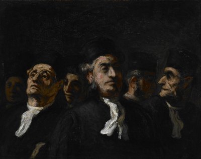 弁護士の会合 作： Honoré Daumier