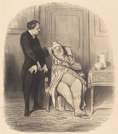 ああ！ 先生…胸があると思います！ 作： Honoré Daumier