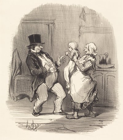 ああ！ 先生…そんな風に笑わないで… 作： Honoré Daumier