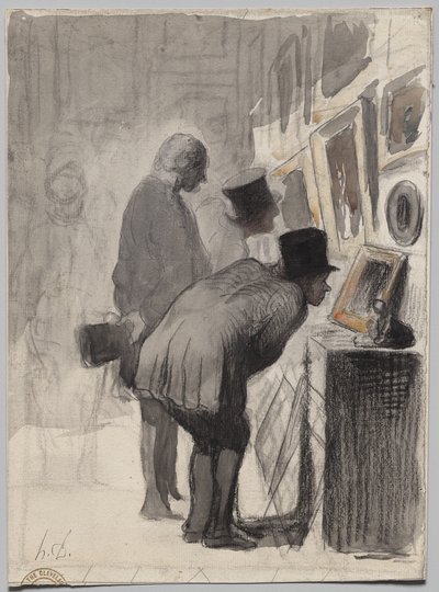 アート愛好家 作： Honoré Daumier