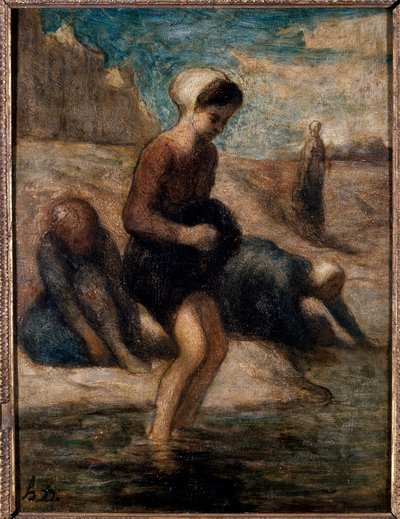 At the water