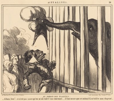植物園で 作： Honoré Daumier