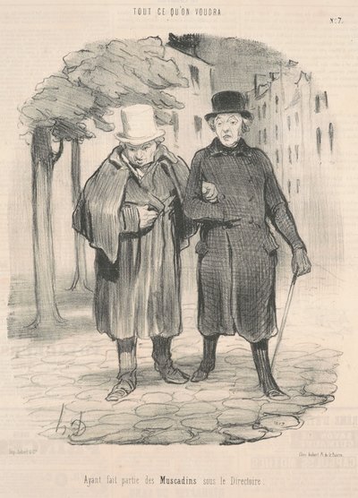 経営委員会の下でmuscadinsの一員だったこと 作： Honoré Daumier