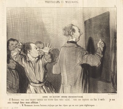 偉大な数学者になる方法 作： Honoré Daumier