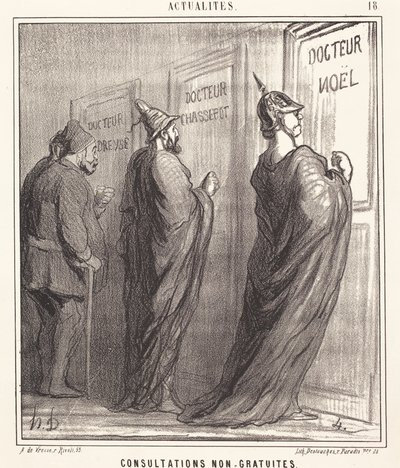 相談は無料ではありません 作： Honoré Daumier