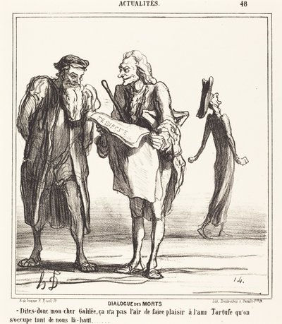 死者の対話 作： Honoré Daumier