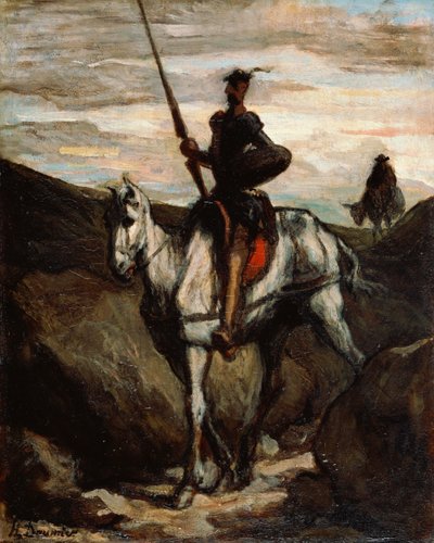 山の中のドン・キホーテ 作： Honoré Daumier