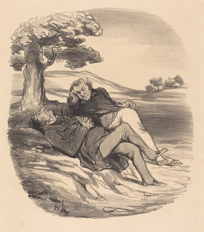 廃業した金物店の甘い余暇… 作： Honoré Daumier