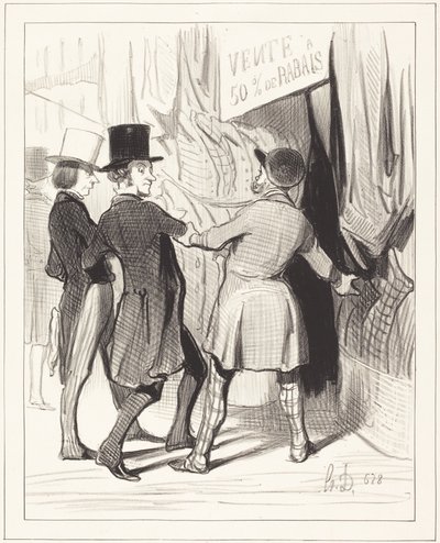 紳士の皆さん、ここに素晴らしいものがあります... 作： Honoré Daumier