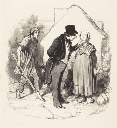 旦那様が羨ましいですか… 作： Honoré Daumier