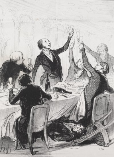 43回目の乾杯…禁酒会へ 作： Honoré Daumier