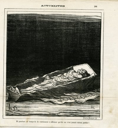 オノレ・ドーミエ（1808-1879）による「ル・シャリヴァリ」の挿絵 作： Honoré Daumier
