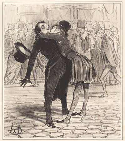 大学の友人 作： Honoré Daumier