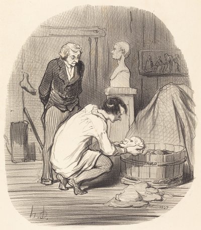 アーティスト - それだけです!... 作： Honoré Daumier