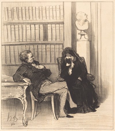 未亡人 作： Honoré Daumier