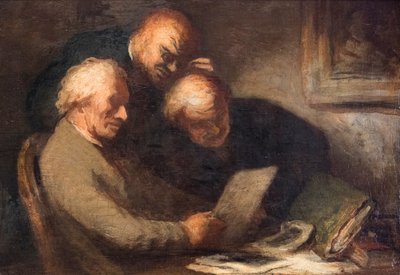 プリント愛好家 作： Honore Daumier