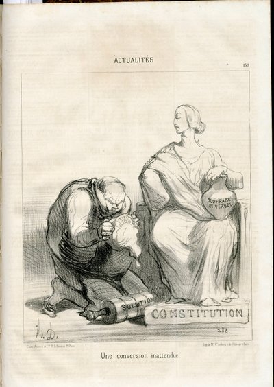 ル・シャリヴァリ、B＆Wで風刺を効かせる 作： Honoré Daumier