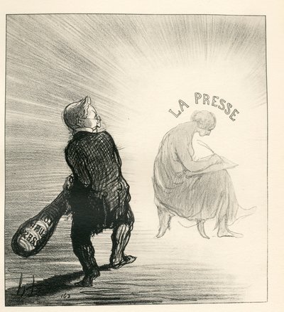 ル・シャリヴァリ、B＆Wで風刺を効かせる 作： Honoré Daumier