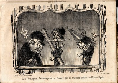 ル・シャリヴァリ、B＆Wで風刺を効かせる 作： Honoré Daumier