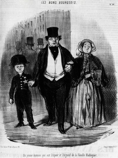 Les Bons Bourgeois - ドーミエ作、1846年9月16日の「Charivari」誌に掲載。 作： Honoré Daumier