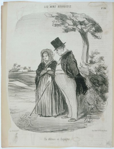 スペインのシャトー 作： Honoré Daumier