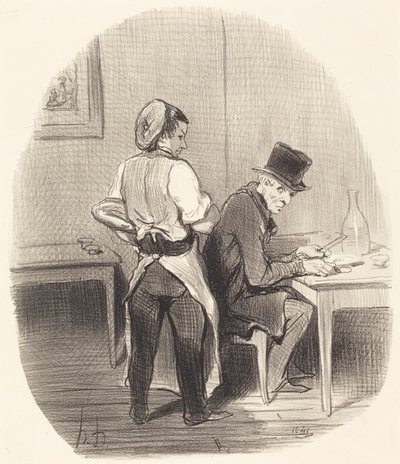 でも、サー、断言します、それは...子牛です！... 作： Honoré Daumier