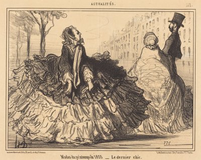 1855年の春の流行 作： オノレ・ドーミエ