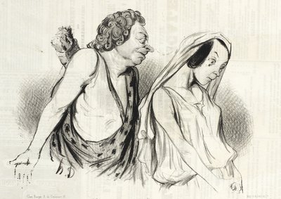 私の戦車、私の投げ槍…（パイドラー） 作： Honoré Daumier