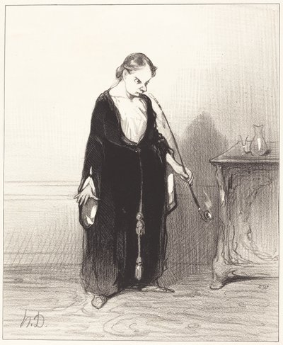 おお、あなたが私から奪うアヘンの喜びよ！ 作： Honoré Daumier