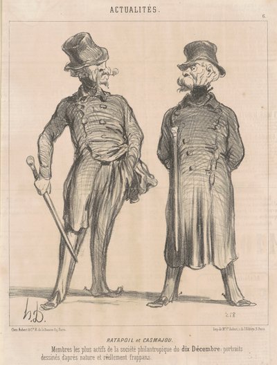 ラタポイル エ カスマジュ 作： Honoré Daumier