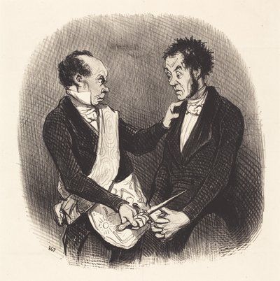 フリーメーソンのレセプション 作： Honoré Daumier