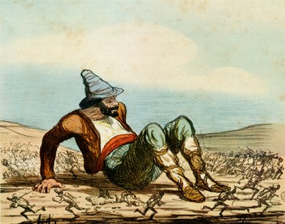 「イタリアの目覚め」 作： Honoré Daumier