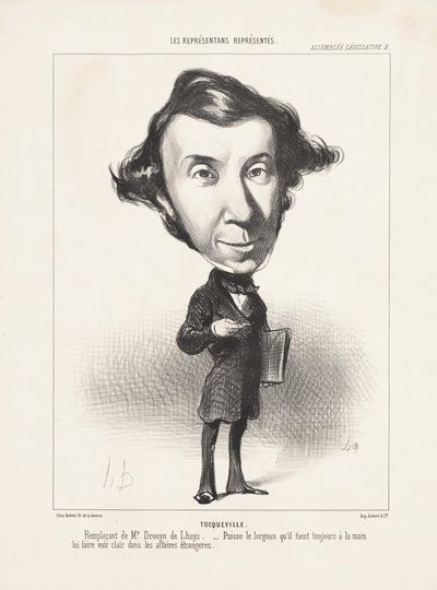 トクビル、1849 作： Honoré Daumier