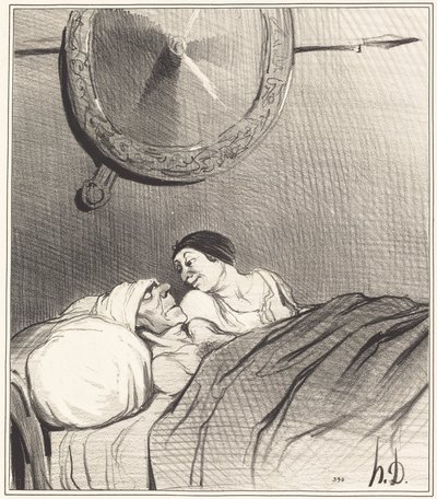 オデュッセウスとペネロペ 作： Honoré Daumier