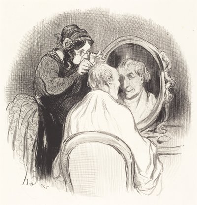 若くなりすぎた紳士 作： Honoré Daumier